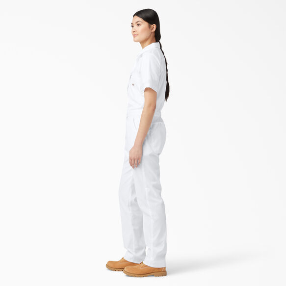 Women&#39;s Cooling Short Sleeve Coveralls - White &#40;WH&#41;