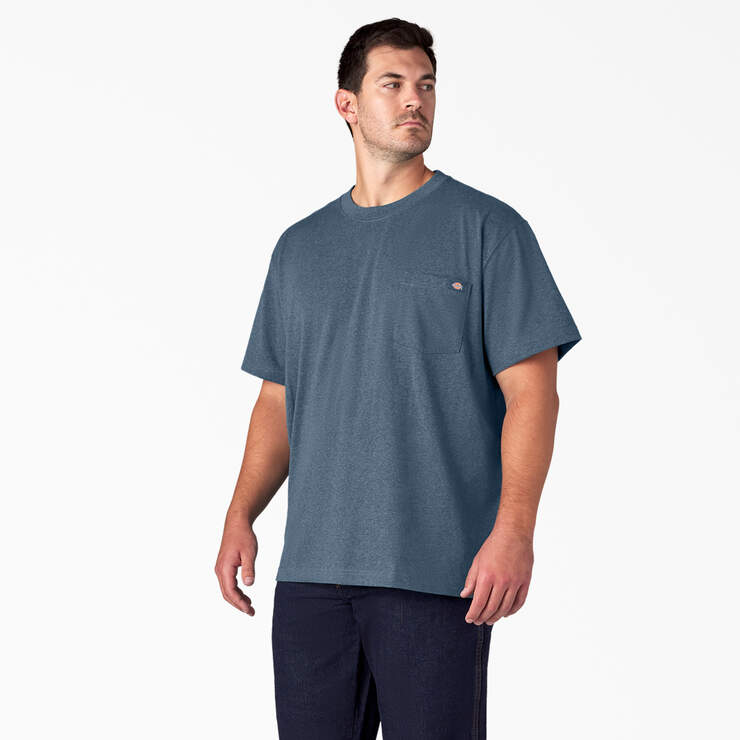 T-shirt en tissu chiné épais à manches courtes - Baltic Blue (BUD) numéro de l’image 6