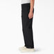 Pantalon de travail en serg&eacute; &agrave; revers - Black &#40;BKX&#41;