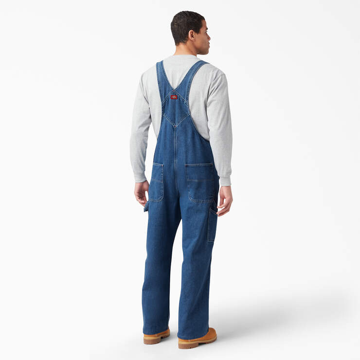 Stonewashed Indigo Bib Overalls - Stonewashed Indigo Blue (SNB) image number 2