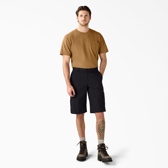 Short cargo d&eacute;contract&eacute;, 13&nbsp;po - Black &#40;BK&#41;