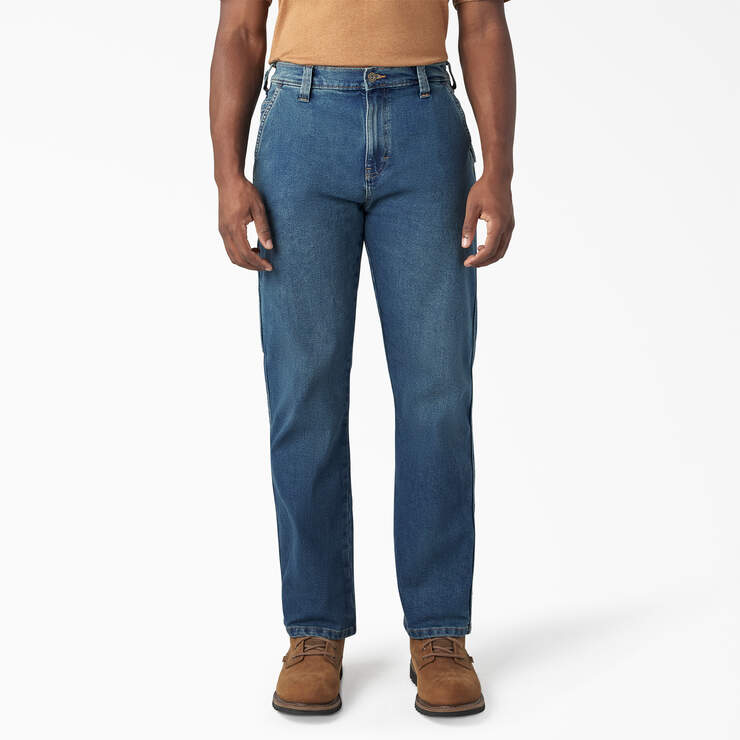 FLEX Relaxed Fit Carpenter Jeans - Tined Denim Wash (TWI) image number 1