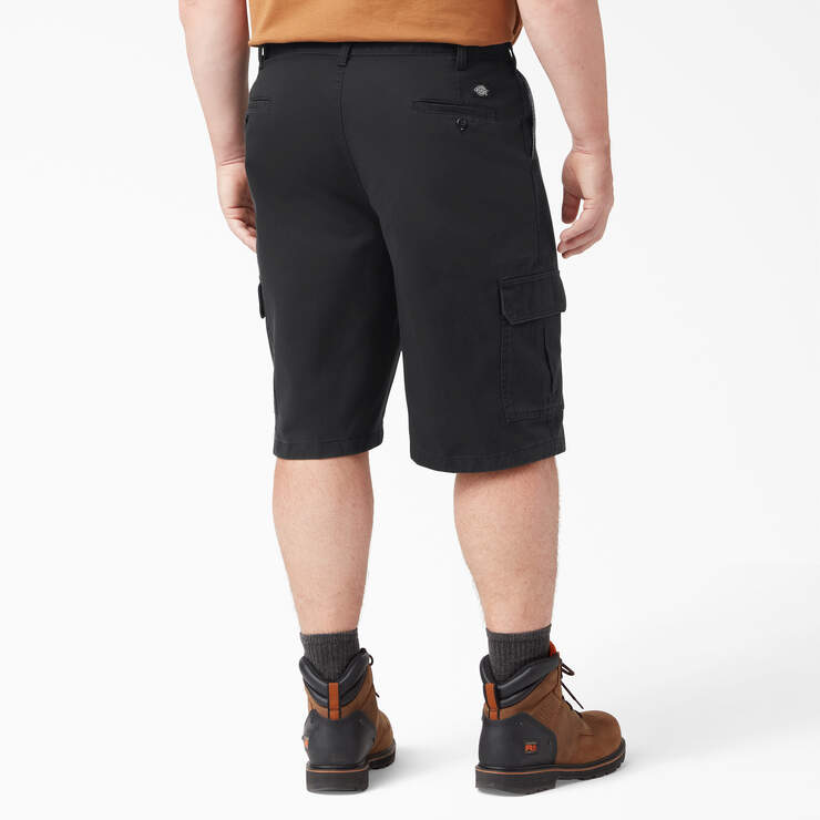 Loose Fit Work Shorts, 13" - Rinsed Black (RBK) image number 4