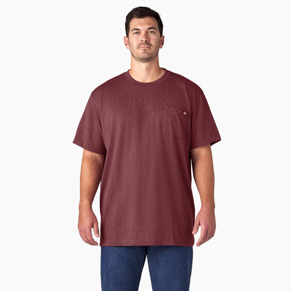 Short Sleeve Heavyweight Heathered T-Shirt - Burgundy &#40;BYD&#41;