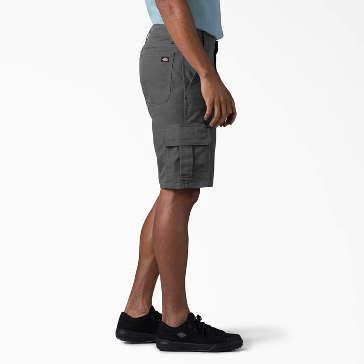 FLEX Relaxed Fit Duck Cargo Shorts, 11" - Stonewashed Slate (SSL) image number 3