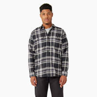 FLEX Long Sleeve Flannel Shirt - Black/Gray Multi Plaid (A1U)