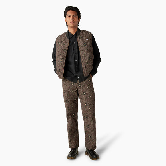 Ellis Floral Print Reversible Vest - Dark Floral &#40;FCR&#41;