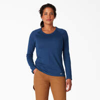 T-shirt rafraîchissant à manches longues et à poche pour femmes - Dynamic Navy (DY2)