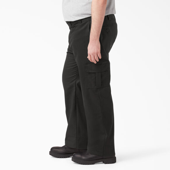 Regular Fit Straight Leg Cargo Pants - Black &#40;BK&#41;