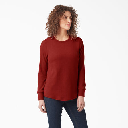 Chandail isotherme &agrave; manches longues pour femmes - Molten Lava Heather &#40;M2H&#41;