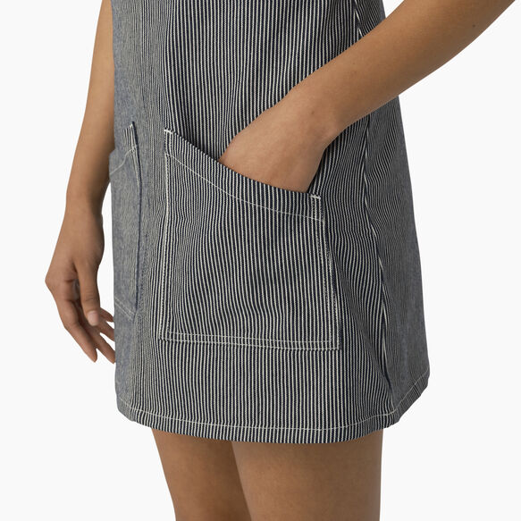 Women&#39;s Hickory Stripe Bib Overall Dress - Hickory Stripe &#40;HS&#41;