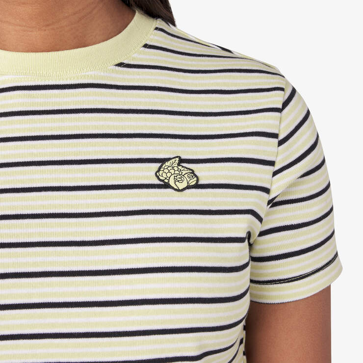 Women’s Altoona Striped T-Shirt - Green Garden Baby Stripe (TGU) image number 7
