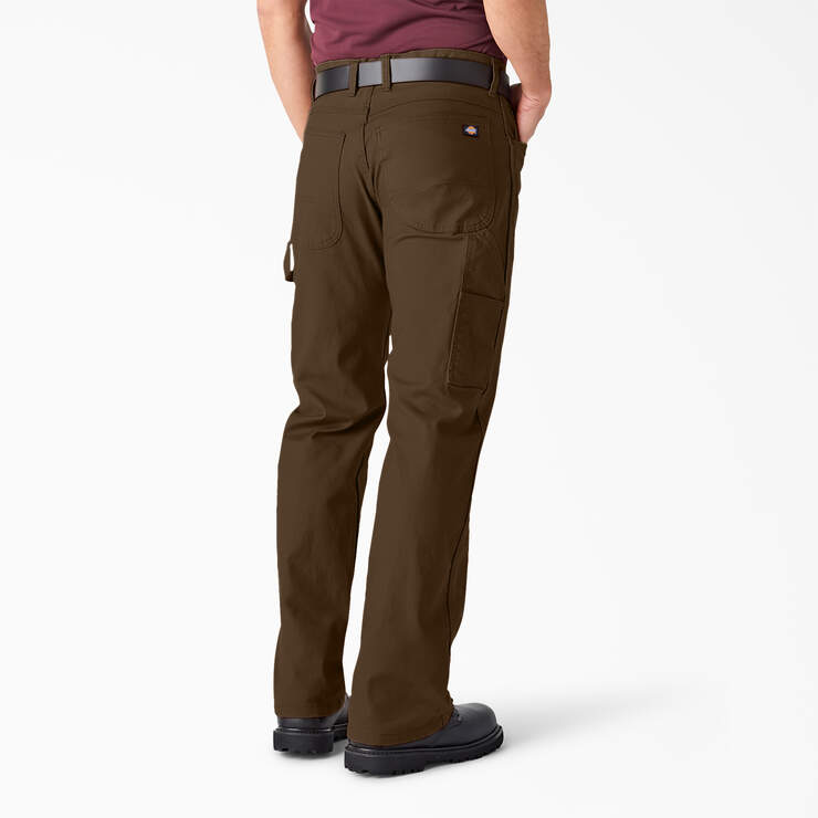 Pantalon menuisier de coupe décontractée en coutil épais - Rinsed Timber Brown (RTB) numéro de l’image 2