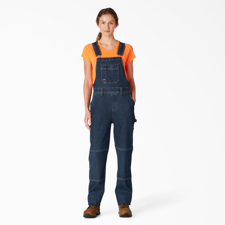 Salopette chaude avec genoux renforc&eacute;s pour femmes - Stonewashed Medium Blue &#40;MSW&#41;