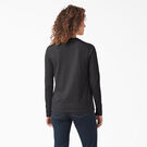 Haut Henley &eacute;pais pour femmes - Black &#40;KBK&#41;