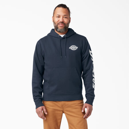 Long Sleeve Logo Fleece Hoodie - Dark Navy &#40;DN&#41;