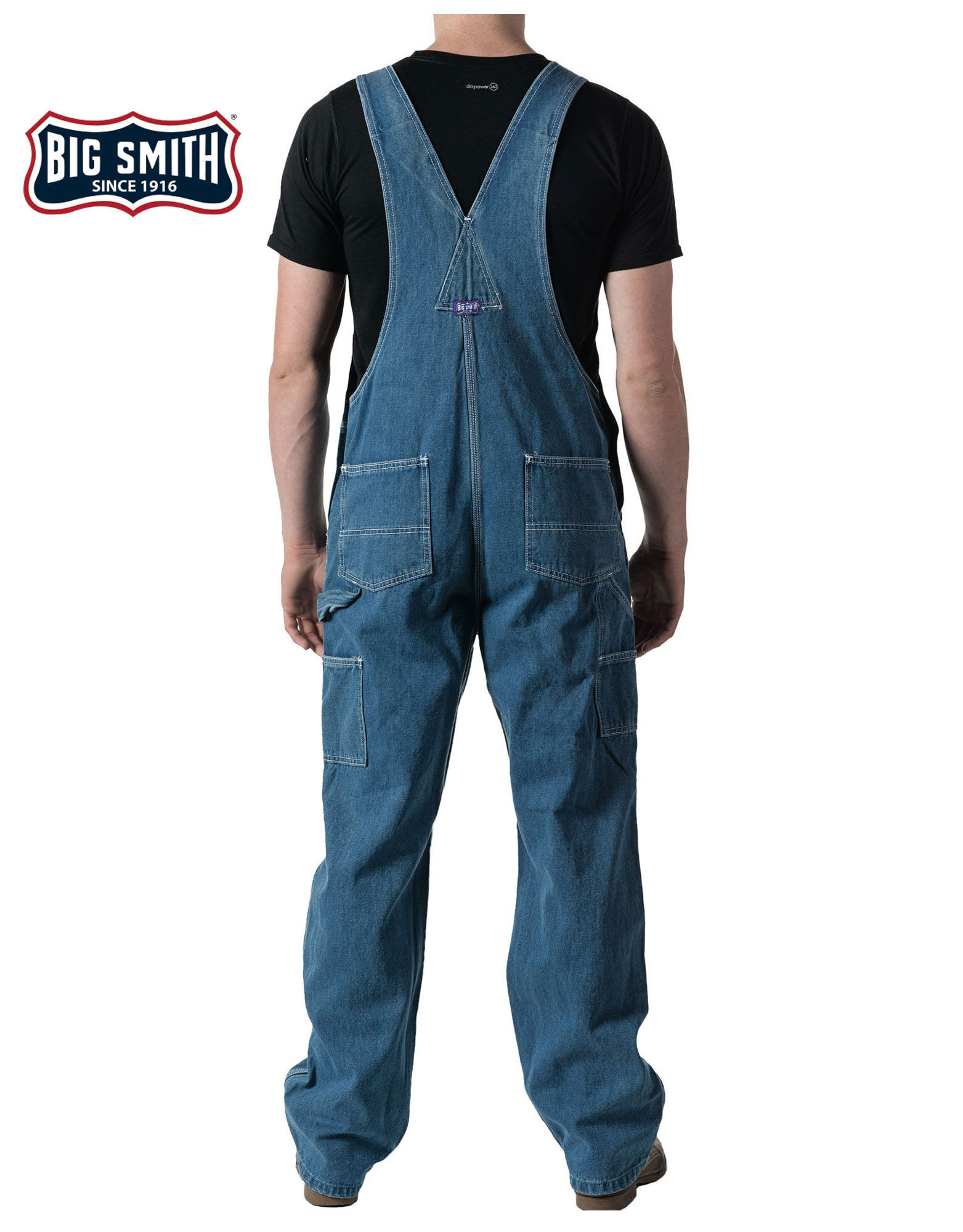 Big smith men's denim bib overalls