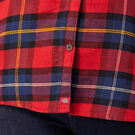 Chemise en flanelle &agrave; motif tartan &agrave; manches longues pour femmes taille plus - English Red Tartan &#40;A1D&#41;
