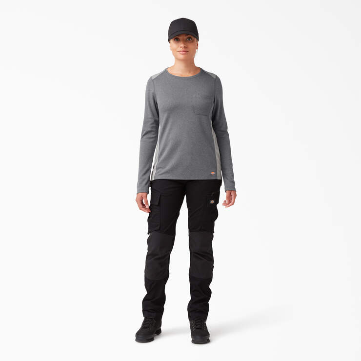 T-shirt à manches longues Temp-iQ® 365 pour femmes - Dark Gray Heather (GHF) numéro de l’image 4