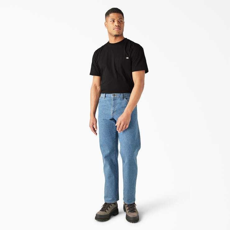 Jeans de coupe standard - Stonewashed Indigo Blue (SNB) numéro de l’image 8