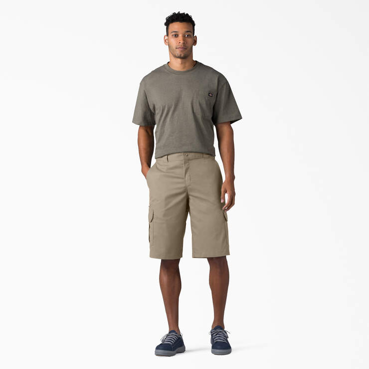 FLEX Relaxed Fit Cargo Shorts, 13" - Desert Sand (DS) image number 5