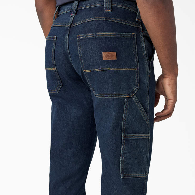 FLEX Regular Fit Carpenter Utility Jeans - Dark Denim Wash (DWI) image number 7