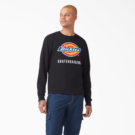 Dickies Skateboarding Logo Graphic Long Sleeve T-Shirt - Black &#40;KBK&#41;