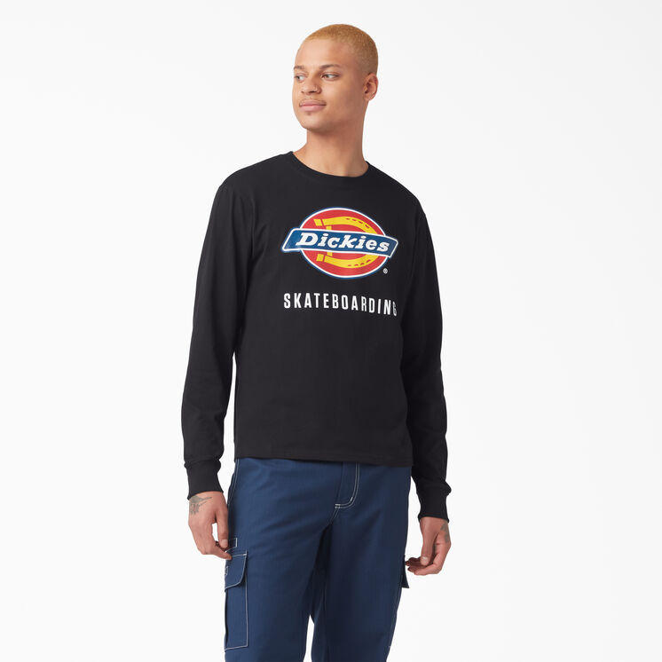 Dickies Skateboarding Logo Graphic Long Sleeve T-Shirt - Black &#40;KBK&#41;