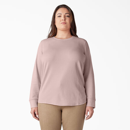 Women&#39;s Plus Long Sleeve Thermal Shirt - Peach Whip &#40;P2W&#41;