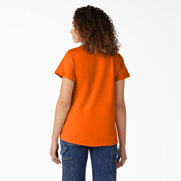 T-shirt &agrave; encolure en V et manches courtes pour femmes - Scarlet Ibis &#40;S2S&#41;