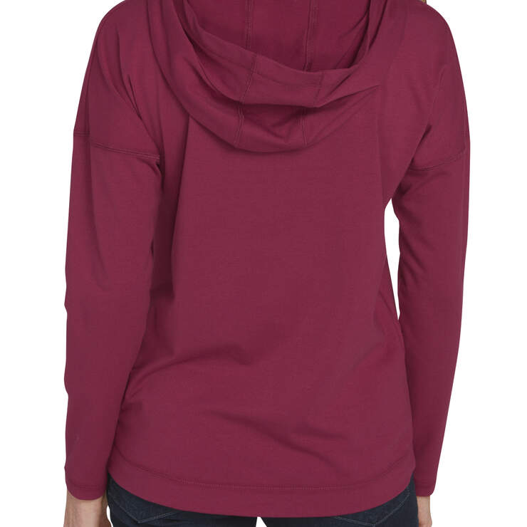 Women's Long Sleeve Knit Hoodie - Anemone (NO1) image number 2