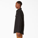 Long Sleeve Flannel-Lined Duck Shirt - Rinsed Black &#40;RBK&#41;