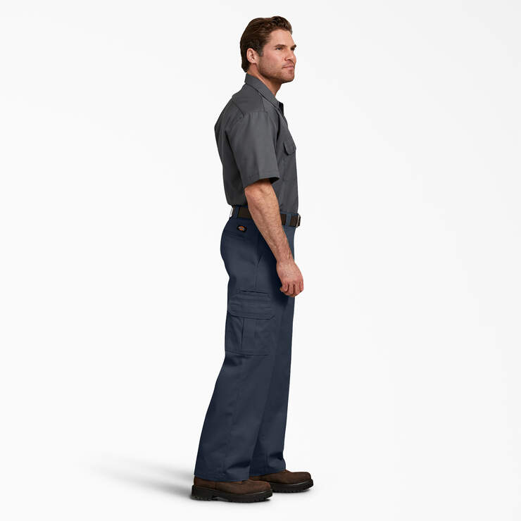 FLEX Relaxed Fit Cargo Pants - Dark Navy (DN) image number 6