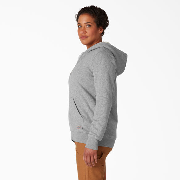 Women&rsquo;s High Pile Fleece Lined Hoodie - Ash Gray &#40;AG&#41;