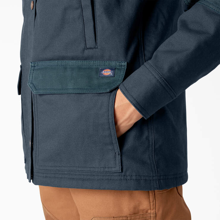 Women’s Waxed Canvas Chore Coat - Airforce Blue (AF) image number 6