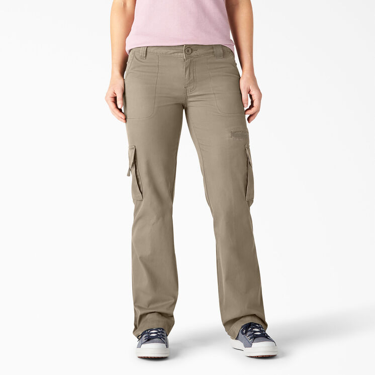 Pantalon cargo d&eacute;contract&eacute; pour femmes - Rinsed Desert Sand &#40;RDS&#41;