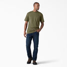 T-shirt en tissu chin&eacute; &eacute;pais &agrave; manches courtes - Military Green Heather &#40;MLD&#41;