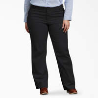 Pantalon de coupe décontractée taille plus FLEX pour femmes - Black (BK)