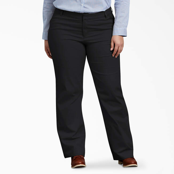 Pantalon de coupe décontractée taille plus FLEX pour femmes - Black (BK) numéro de l’image 1