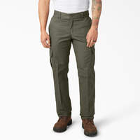 Pantalon cargo de coupe standard en tissu FLEX - Moss Green (MS)