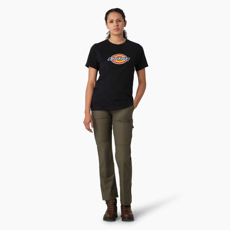 T-shirt épais à logo pour femmes - Black (KBK) numéro de l’image 4