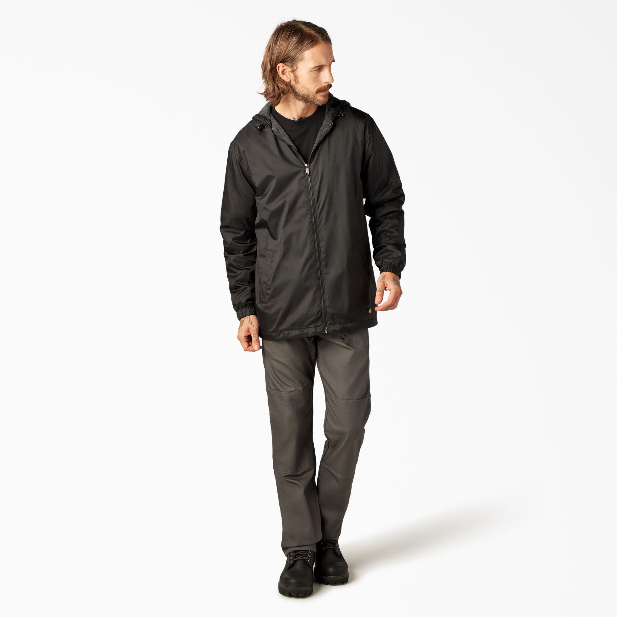 Nylon shell fleece lined jacket on sale
