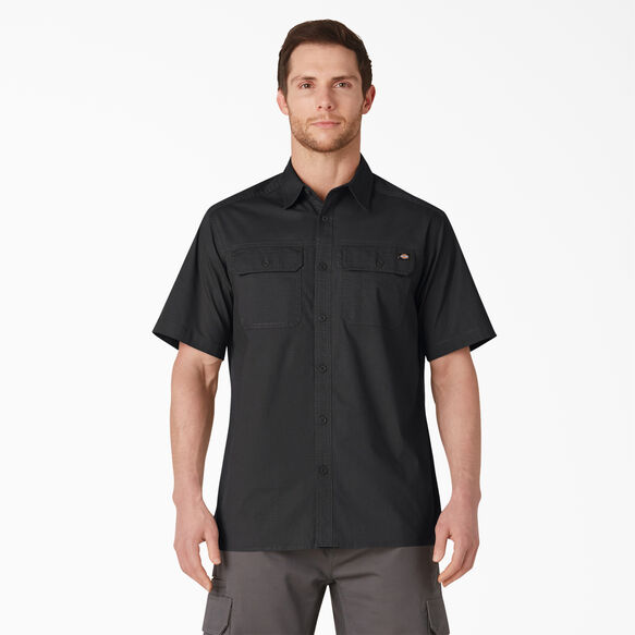 Short Sleeve Ripstop Work Shirt - Rinsed Black &#40;RBK&#41;