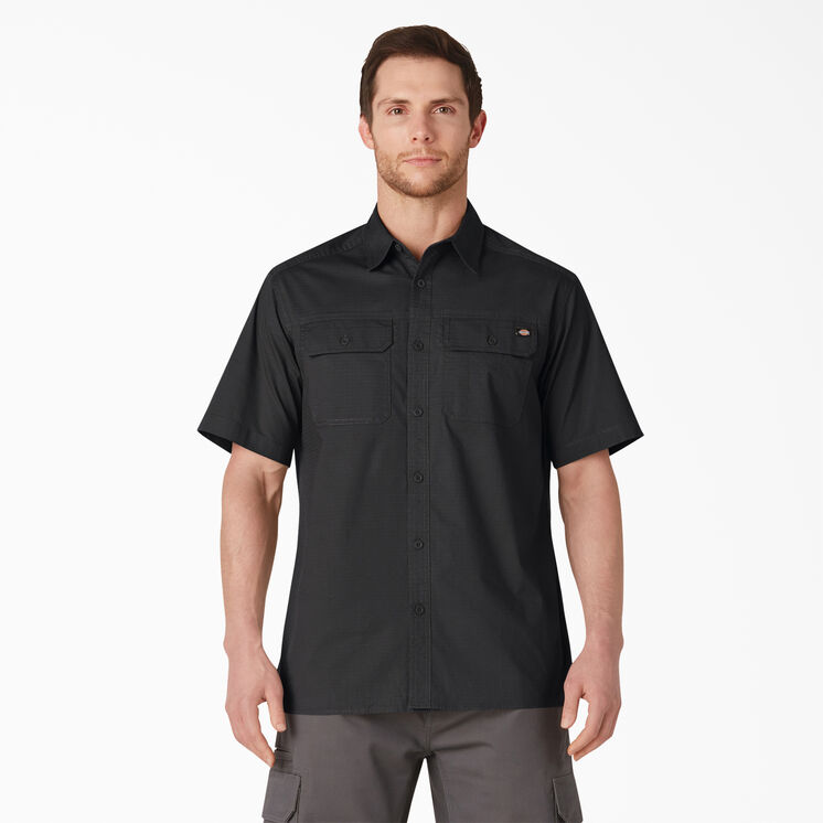 Short Sleeve Ripstop Work Shirt - Rinsed Black &#40;RBK&#41;