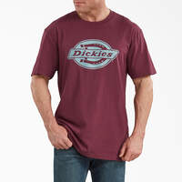Short Sleeve Relaxed Fit Graphic T-Shirt - Burgundy (BY)