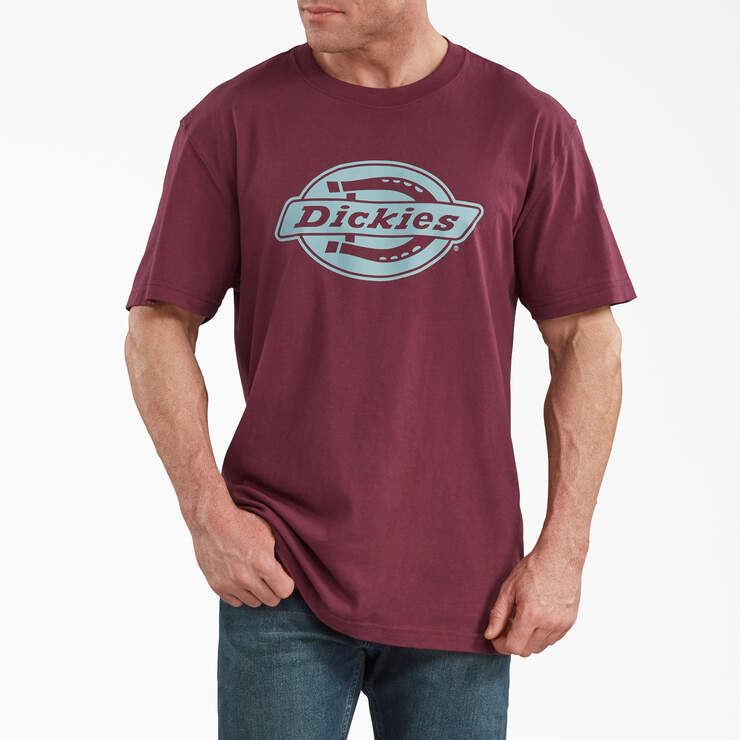 Short Sleeve Relaxed Fit Graphic T-Shirt - Burgundy (BY) image number 1