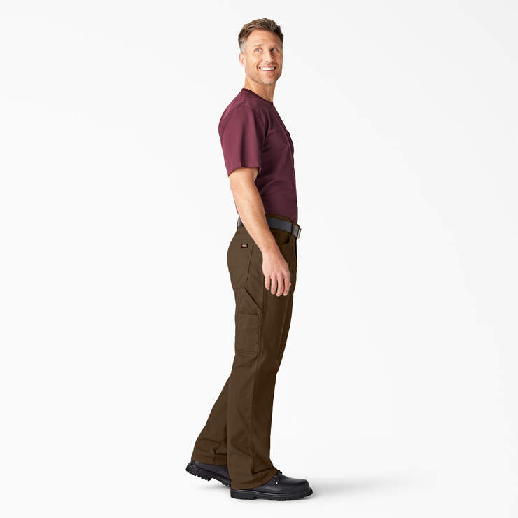 Relaxed Fit Heavyweight Duck Carpenter Pants - Rinsed Timber Brown (RTB) image number 7