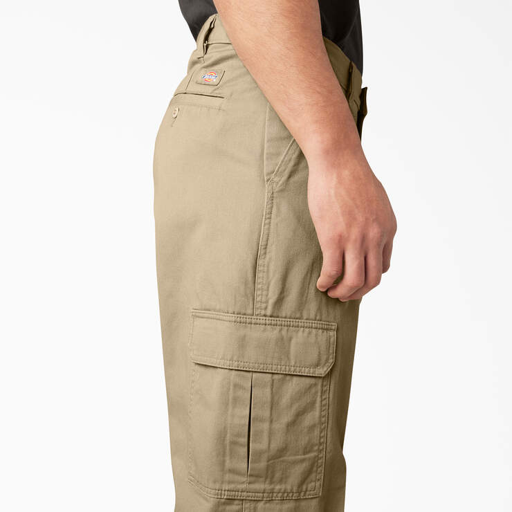 Loose Fit Cargo Pants - Rinsed Khaki (RKH) image number 6