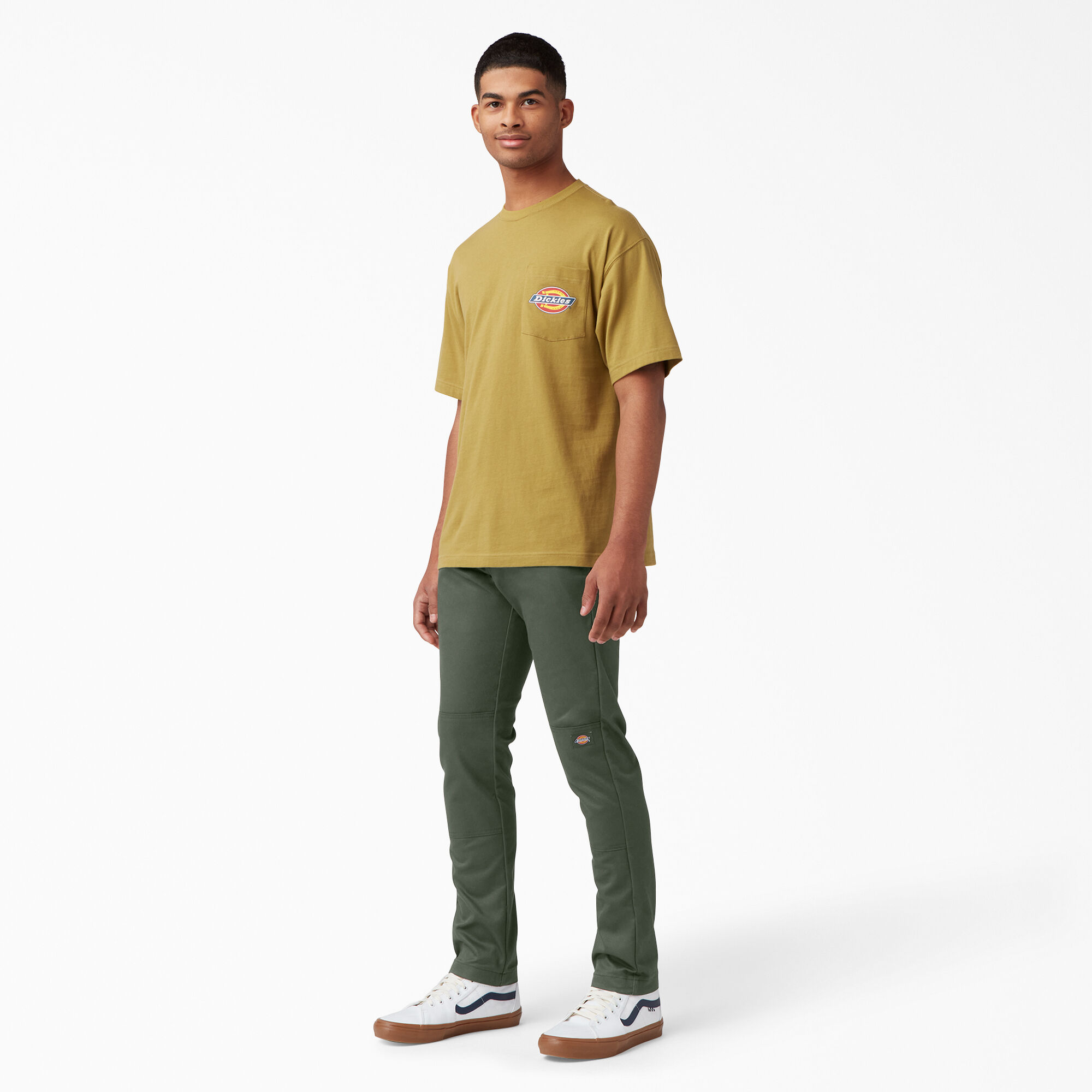 Skinny Fit Double Knee Work Pants