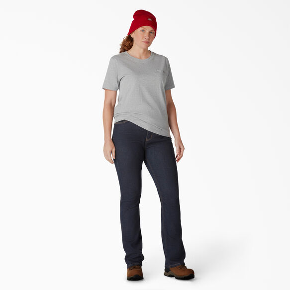 Jeans &agrave; taille haute et jambe semi-&eacute;vas&eacute;e Forme parfaite taille plus pour femmes - Rinsed Indigo Blue &#40;RNB&#41;